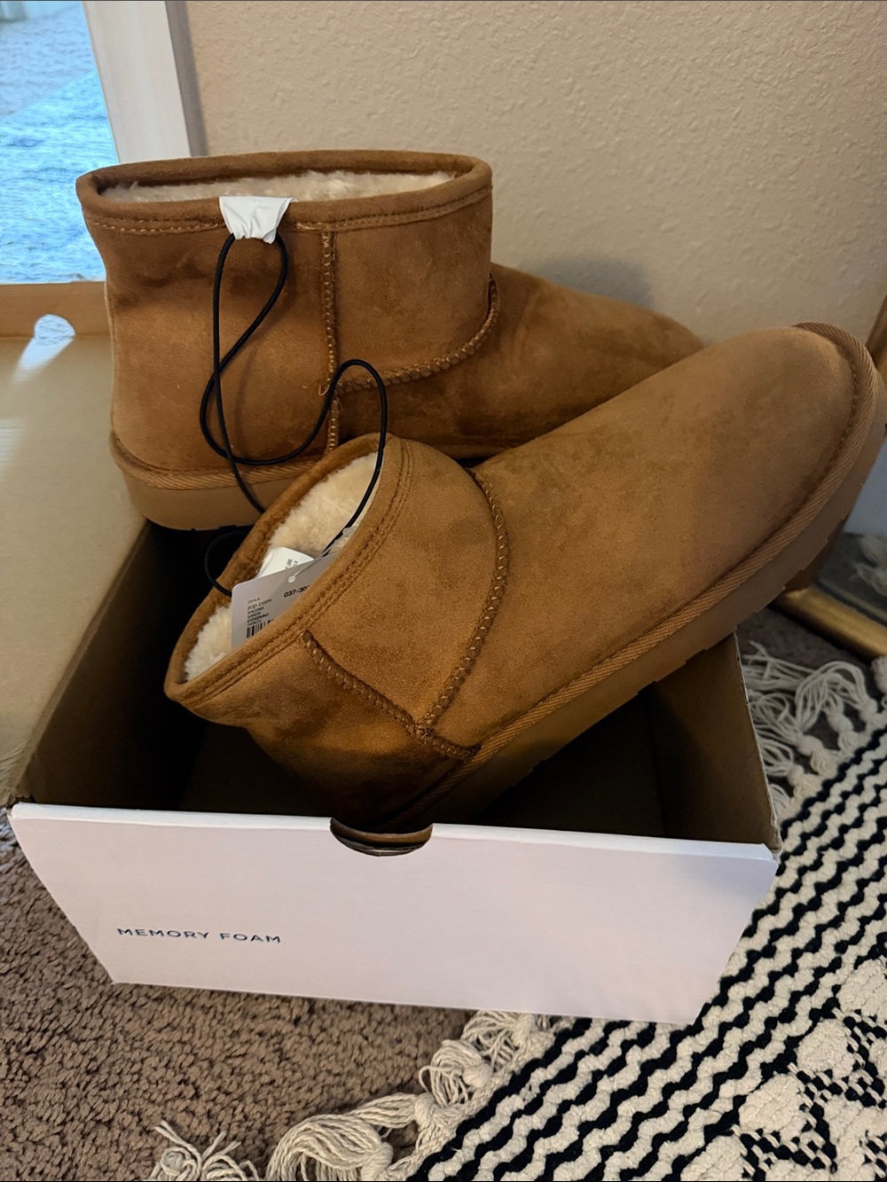 Andie Cognac Short Suede Booties